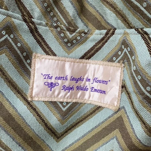 Cherella Blue, green & brown Floral unique crossbody or shoulder handbag - Picture 10 of 11